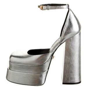 Versace Leather Platform Heels